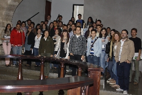Estudiantes de la UPV visitan las instalaciones de la FEBF y la Bolsa de Valencia