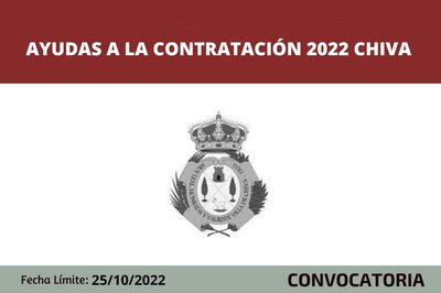 Ayudas a la contratacin 2022 Chiva