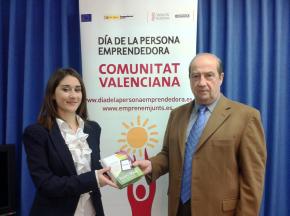 Durante la entrega del premio