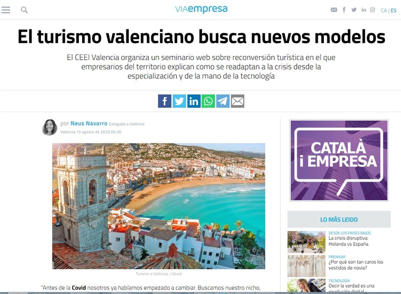 El turismo valenciano busca nuevos modelos