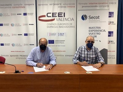 Firma co colaboración CEEI Valencia y Secot