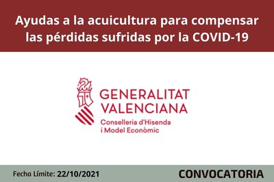 Ayudas a la acuicultura CV para compensar p�rdidas por la covid