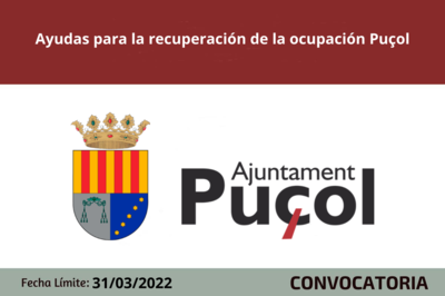 Bases de la convocatoria ayudas Puçol