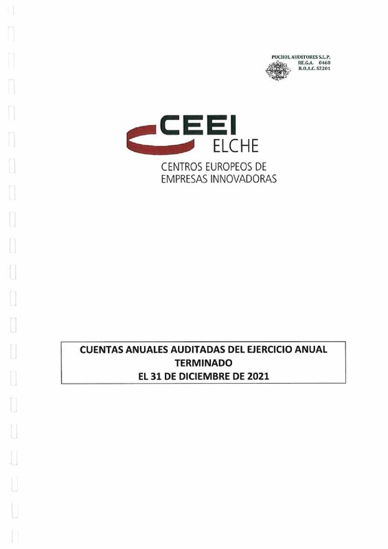 Cuentas anuales e Informe de auditor�as 2021-CEEI Elche