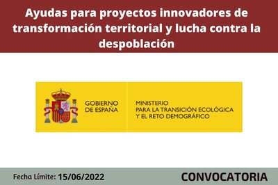 Ayudas MITECO para la transformaci�n territorial y la lucha contra el despoblamiento