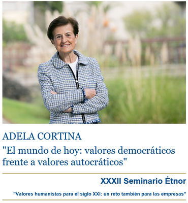 Seminario Étnor conferencia Adela Cortina
