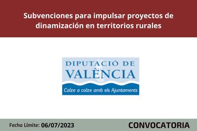 Subvenciones dinamizaci�n territorios rurales Valencia
