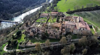 El monasterio de Rioseco, en la actualidad, a vista de dron Fundación Rioseco