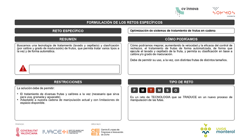 Reto - Optimizaci�n de sistemas de tratamiento de frutas en cadena