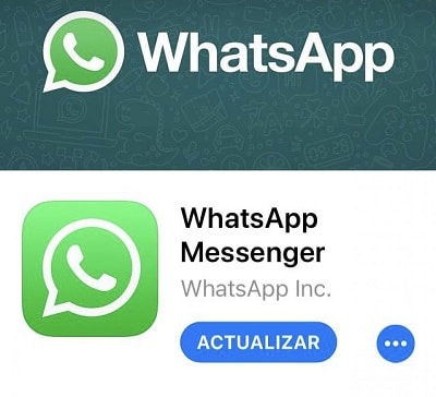 actualizar whatsapp