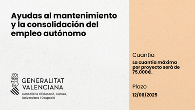 Ayudas al mantenimiento y la consolidaci�n del empleo aut�nomo