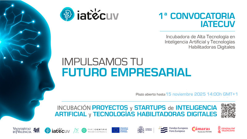1a convocat�ria IAtecUV per a impulsar startups innovadores en el sector digital.