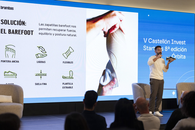 El CEO de Brambas durante su 'pitch' en Castellón Invest
