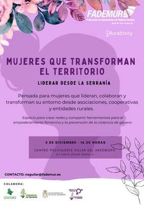 Dones que transformen el territori: liderar des de la Serrania