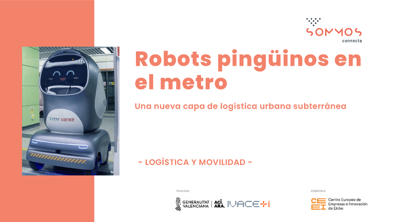 Robots ping�inos en el metro