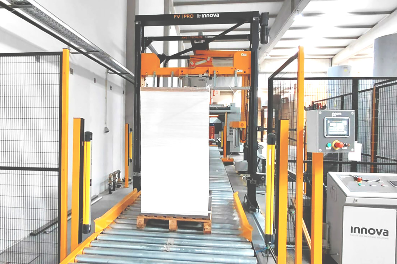 Linea Embalaje Automatica Carton Papel Avelino Bastos Innova Group Portugal
