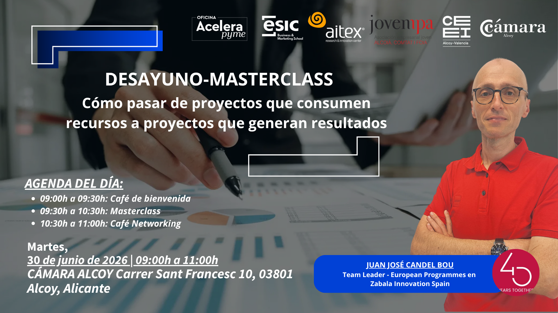 Desayuno-Masterclass: C�mo pasar de proyectos que consumen recursos a proyectos que generan resultados