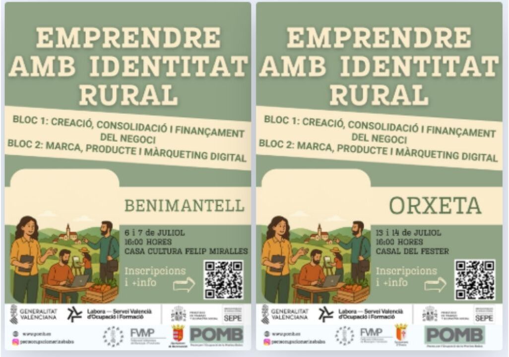 �Emprender con identidad rural�, un taller para explotar las oportunidades de negocio en el entorno rural.
