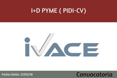 Ayudas I+D Pyme (PIDI -CV)