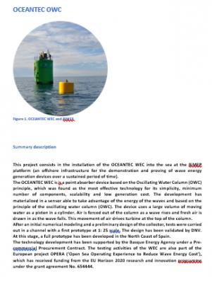 Oceantec OWC Case Study