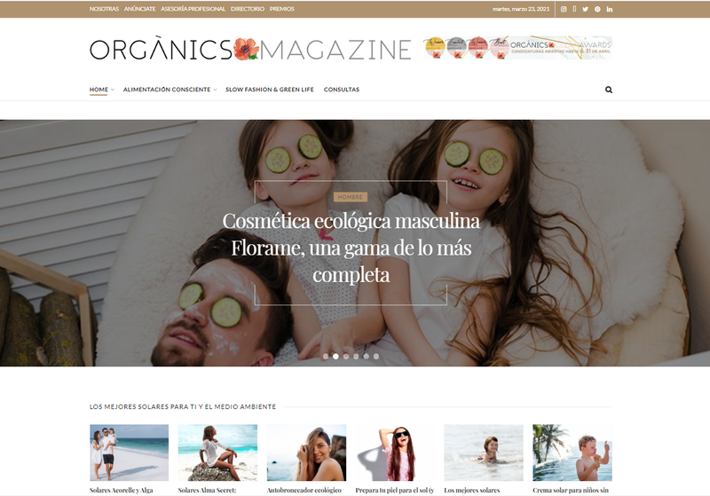 Primer magazine de España de cosmética natural