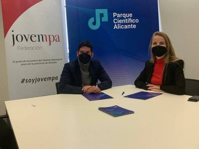 Jovempa y el Parque Científico de Alicante firman un convenio para favorecer el intercambio de innovación