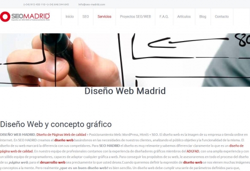DISEÑO WEB MADRID + SEO: Diseño Web que Triunfa