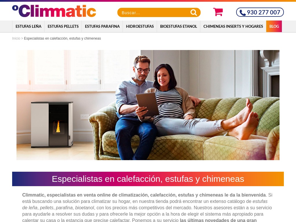 Especialistas en calefaccin, estufas y chimeneas - Climmatic