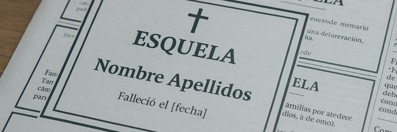 Historia de las esquelas: del periódico al mundo online